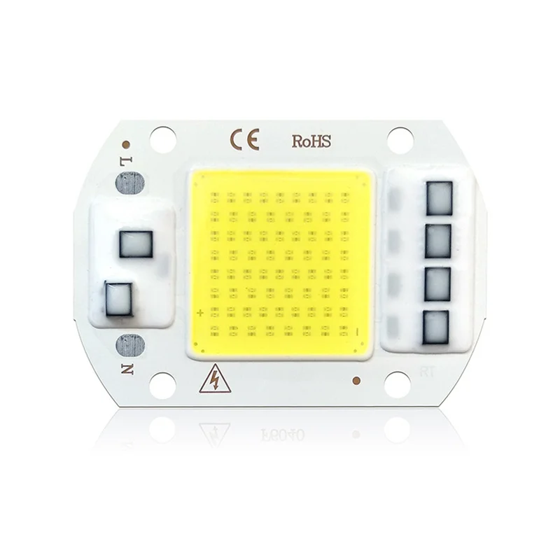 Светодиодный чип COB лампы 20 Вт 30 50 AC 110 В 220 в 230 умный IC DIY светодиодный светильник