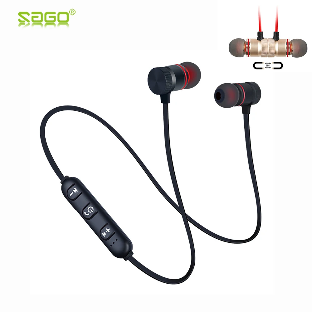 Спортивные Беспроводные Bluetooth наушники магнитные беспроводные Спортивная