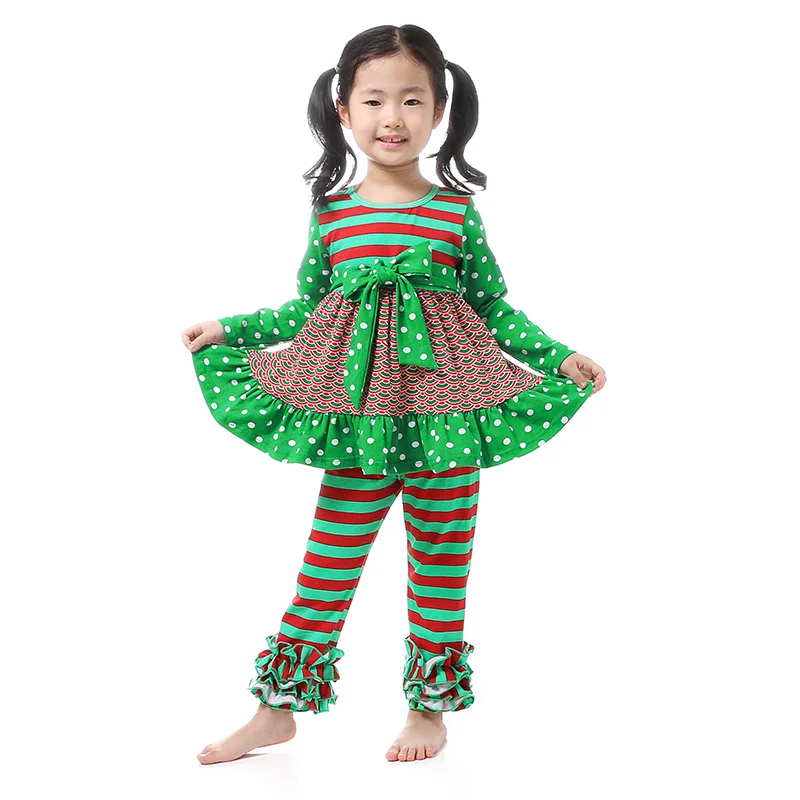 2016 Новые Девушки Осень Зима Одежда наборы С Длинным Рукавом Лук Футболка + Брюки