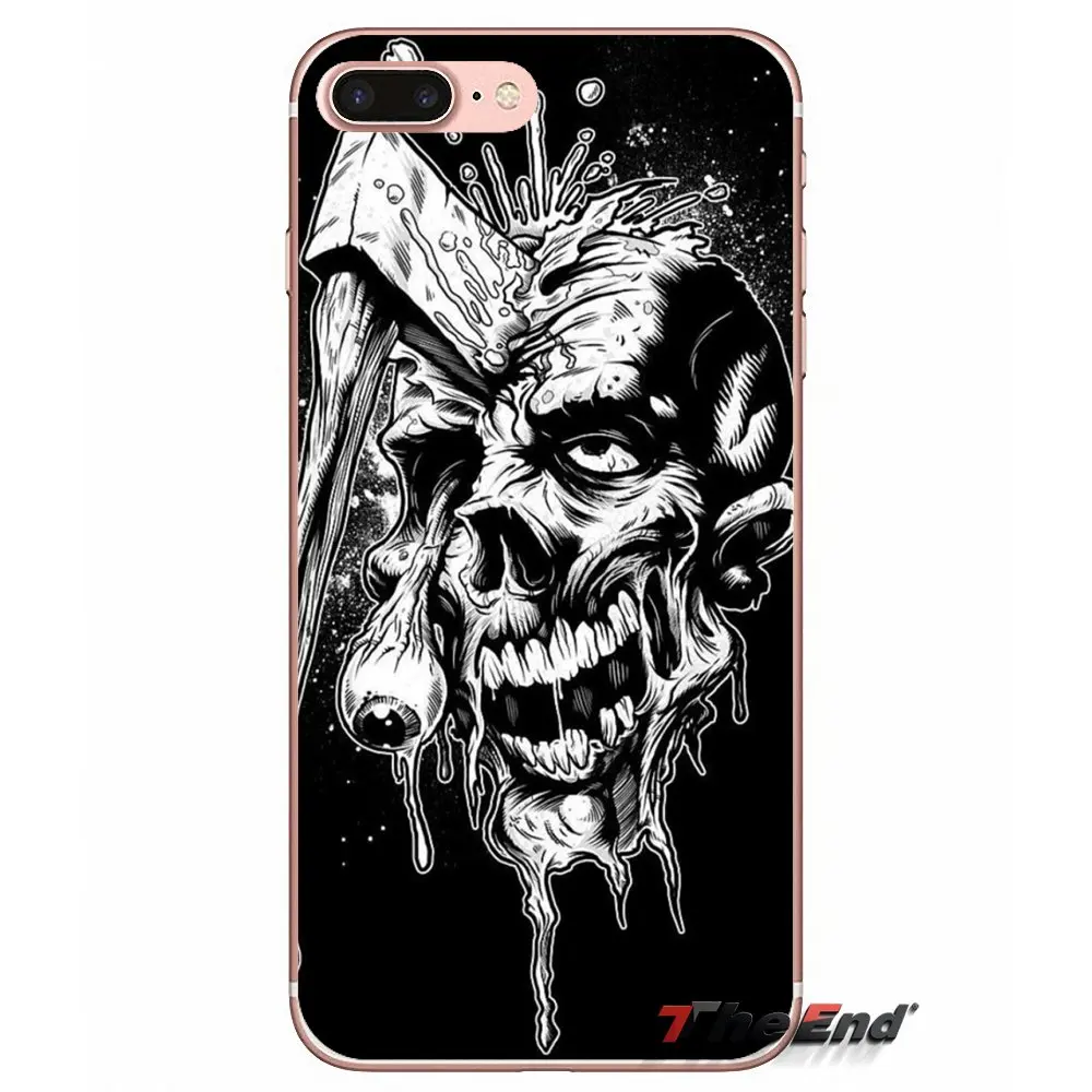 Для Samsung Galaxy S2 S3 S4 S5 MINI S6 S7 edge S8 S9 Plus Note 2 3 4 5 8 Coque Fundas белый плакат с зомби чехол для
