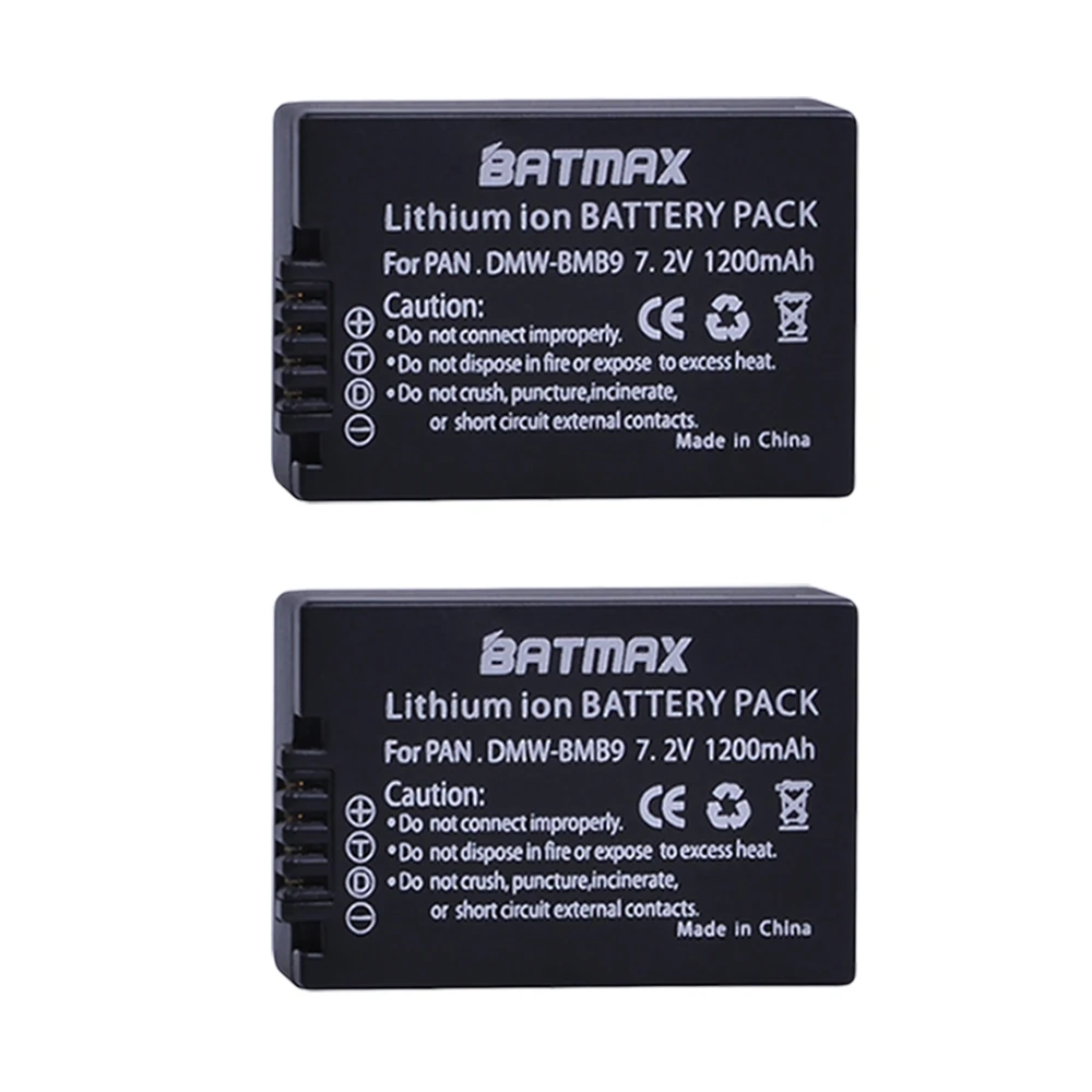 2 шт. DMW BMB9 BMB9E DMWBMB9 аккумулятор для Panasonic Lumix FZ45K FZ47K FZ48K FZ60 FZ70 FZ100 FZ150|dmw bmb9e|lumix batterybattery