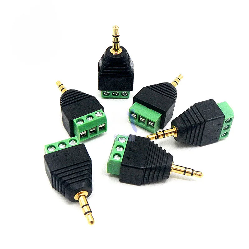 4 шт. Джек 3 5 мм стерео разъем штекер задний винт проводка аудио для наушников