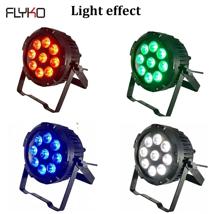 Бесплатная доставка led 9x15 Вт IP65 батарея 6в1 RGBWA + UV с WIFI контроллером | Лампы и