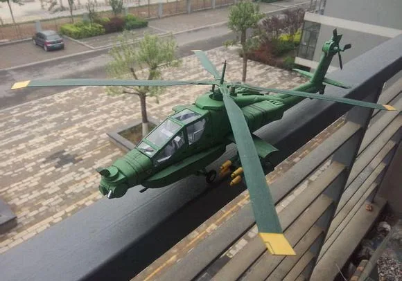 1:48 Американский Ач-64 Апач военный вертолет ач-64 Апач 3D бумажная модель DIY игрушки