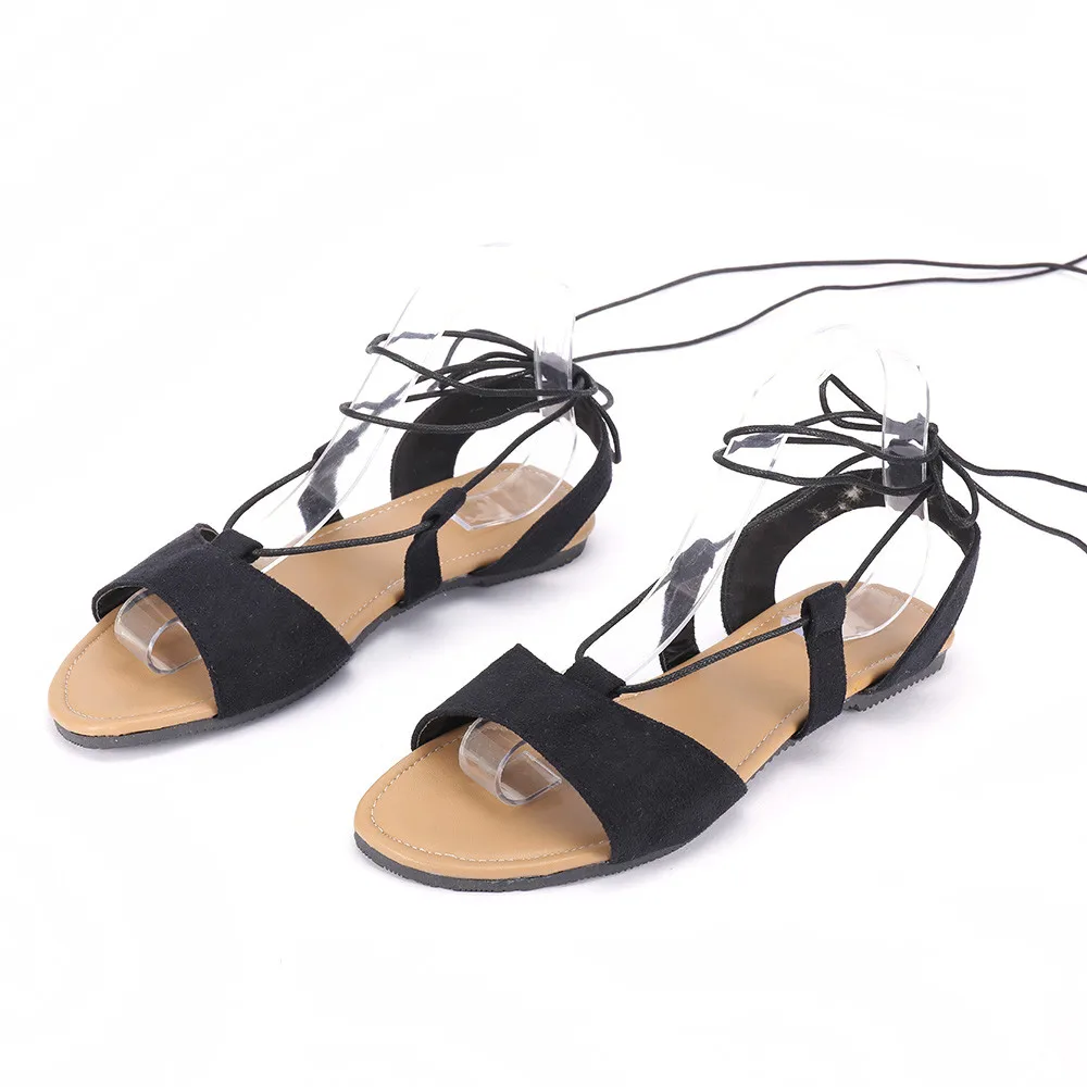 Женские сандалии гладиаторы SAGACE в стиле ретро с открытым носком и перекрестными