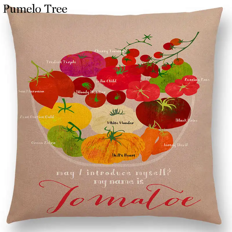 Женский разноцветный чехол-наволочка с изображением трехцветных цветов в