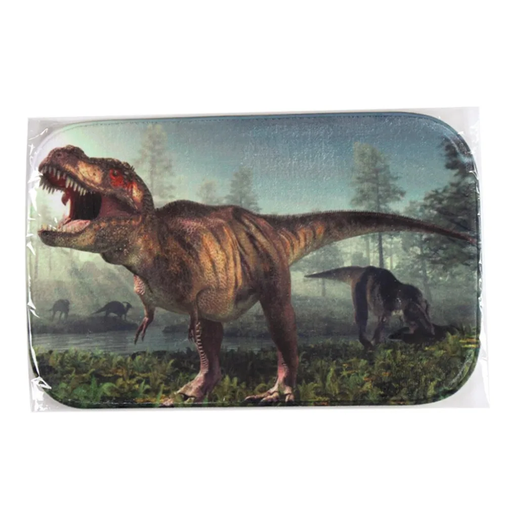 Напольные ковры с рисунком динозавра Рекс Коралловый флисовый коврик