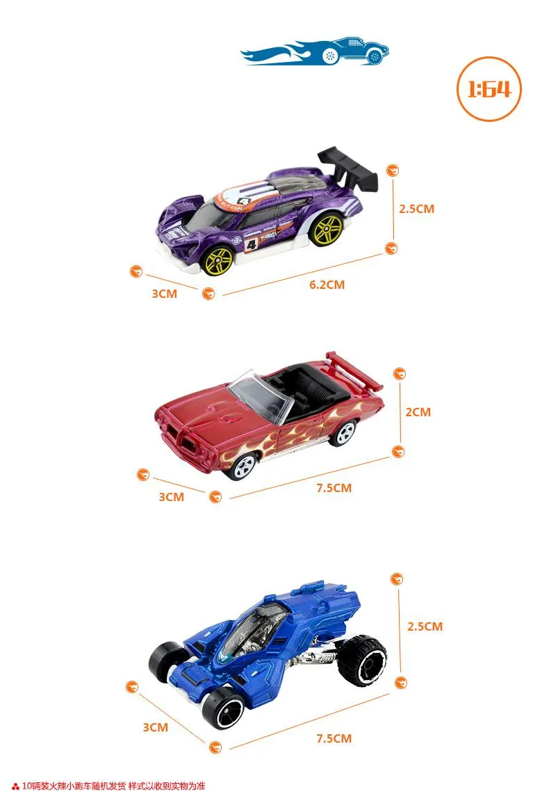 Hot Wheels 1: 64 мини-модель трек ESS BSC 10 автомобильный комплект игрушек для детей Diecast Hotwheels 54886 модели автомобилей подарок на день рождения для детей