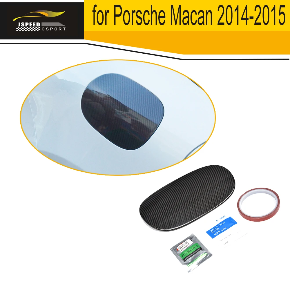 

Углеродное волокно Авто масло Топливный бак крышка Накладка чехол для Porsche Macan 2014 2015