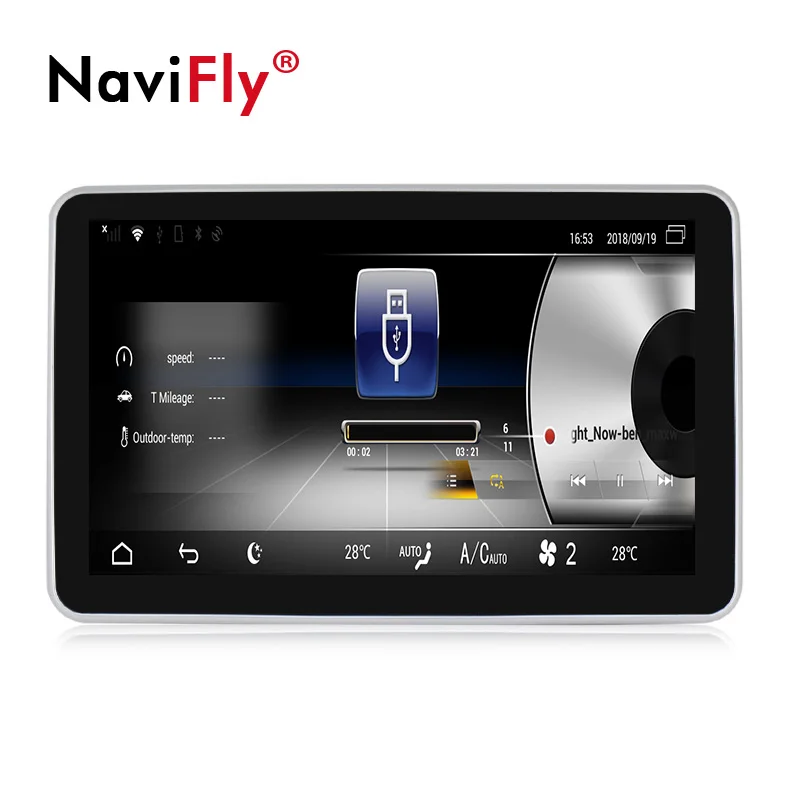 NaviFly 3G RAM 32G ROM 4G LTE автомобильный аудио gps радио плеер для Benz ML W166 2012 2015 с 9 &quotfull touch