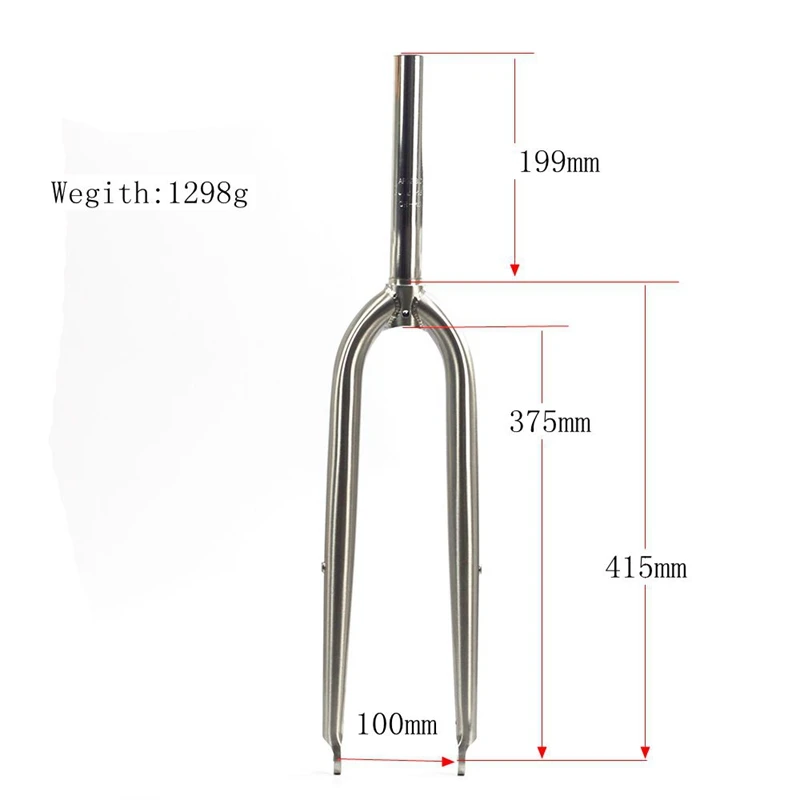 27.5 Disc brake 2 SILVEROCK горного велосипеда жесткая вилка 27," 26" 29er Reynolds 520 сталь CX велокросс велосипедная вилка дисковая V тормоз ржавееся части велосипеда - Цвет: 27.5 Disc brake 2