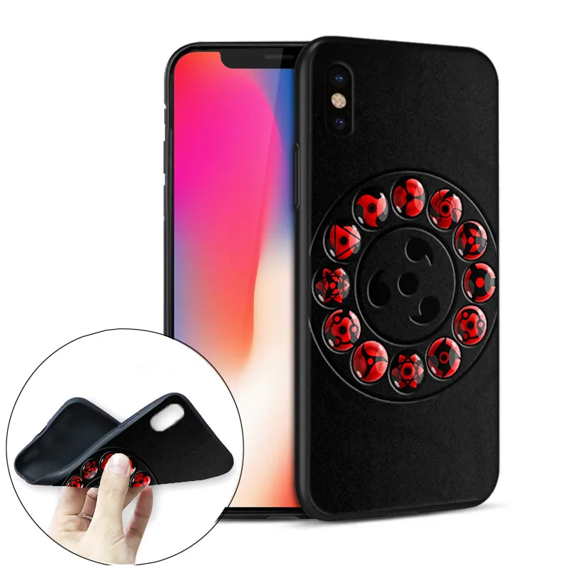 Чехол для iPhone 8 из аниме атака на Титанов чехол Naruto мягкий силиконовый телефона X 6