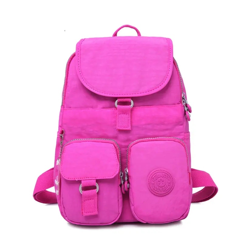 Hot Pink TEGAOTE, школьный рюкзак для девочек-подростков, Mochila, женские рюкзаки, нейлон, водонепроницаемый, Повседневный, для ноутбука, рюкзак, женский, Sac A Dos - Цвет: Hot Pink