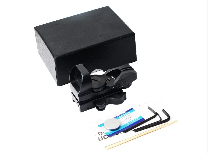 

Red/Green/Blue Dot Sight Four Red Mirror Quick Release with 20mm Fast Removal Clamp for Rifle Airsoft Gun Hunting