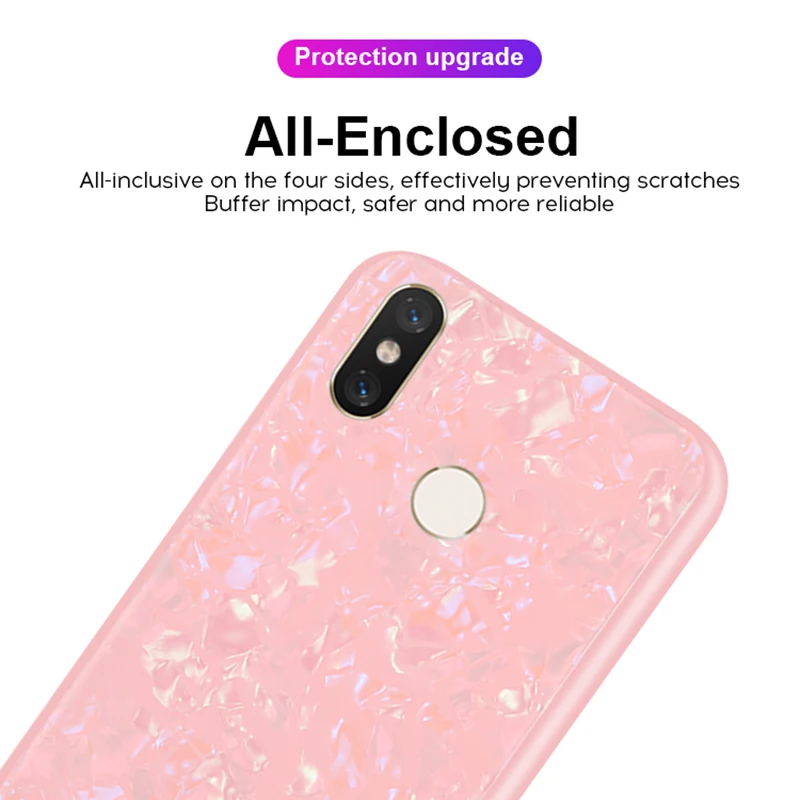 Чехол с узором для Xiaomi Mi 9 чехол из закаленного стекла задняя крышка мягкого ТПУ