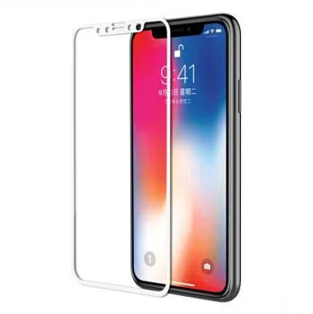 FEBIDEA закаленное стекло Защита для экрана iPhone X 3D полное покрытие с углеродным