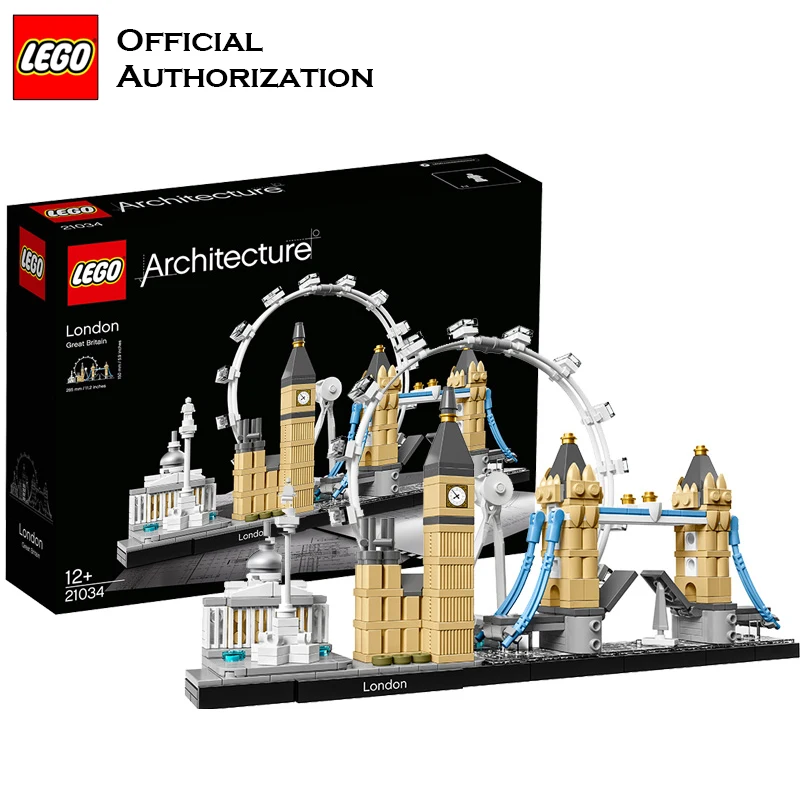 Строительные блоки серии LEGO Architecture игрушки 468 шт. для путешествий подарочные