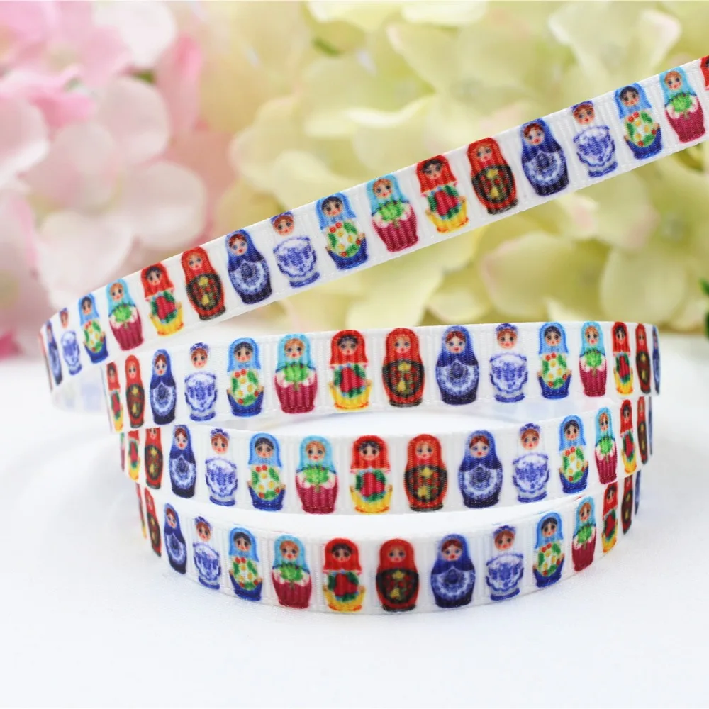 16607-4 10 мм корсажная лента с принтом матрешки аксессуары для одежды волос материал