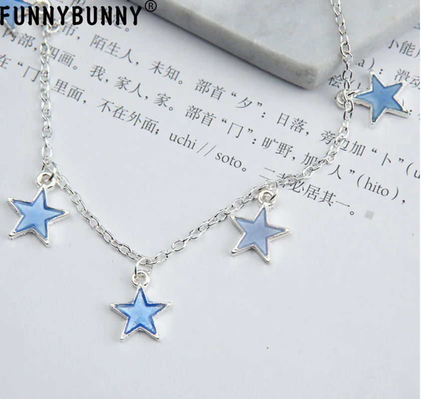 FUNNYBUNNY/подвеска в виде сердца с двойной цепочкой очаровательные ножные браслеты