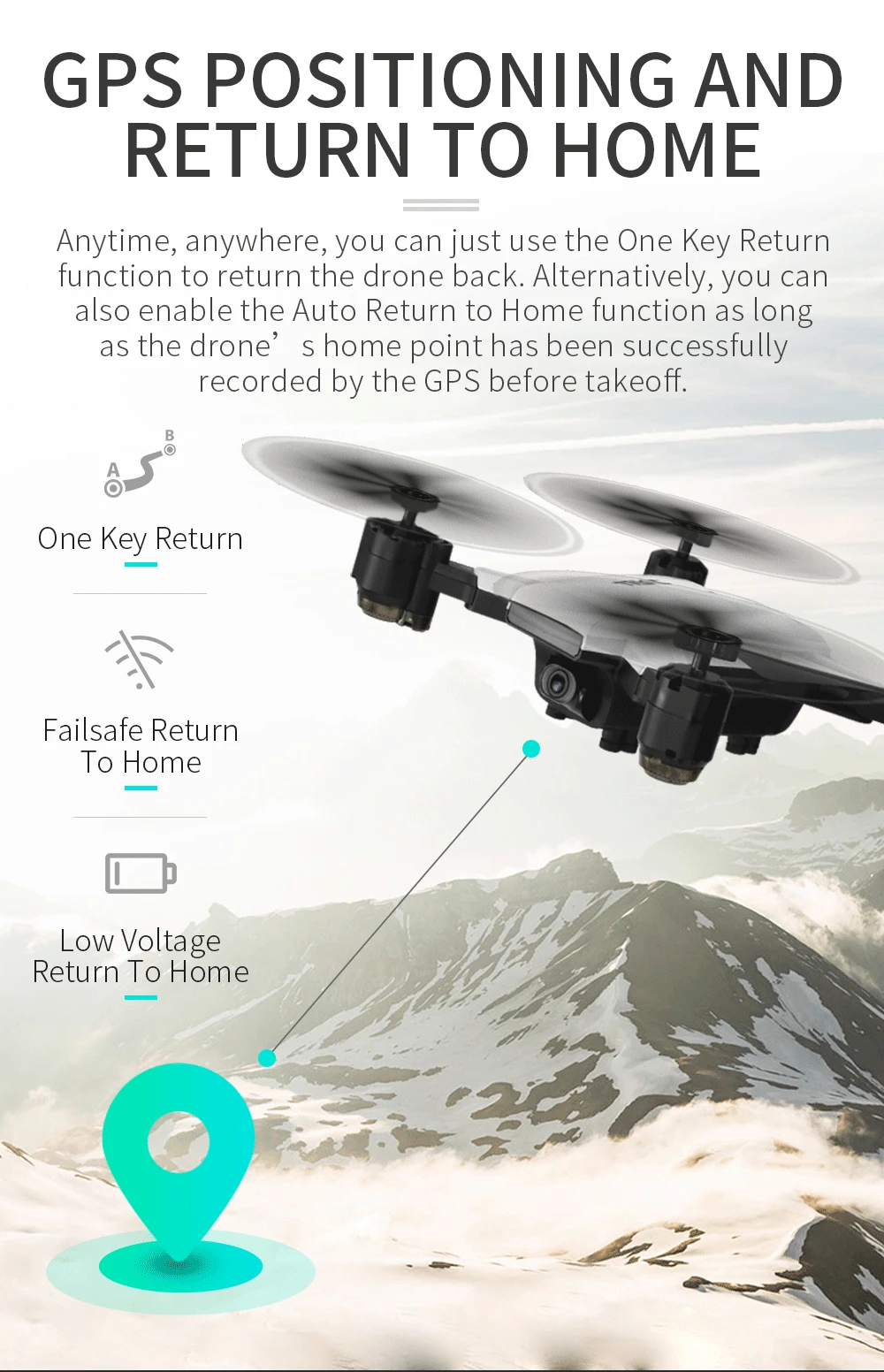 JJRC Дрон H78G 5G WiFi FPV 1080 P широкоугольная HD камера GPS Квадрокоптер двойной режим позиционирования складной Радиоуправляемый Дрон Профессиональный беспилотник