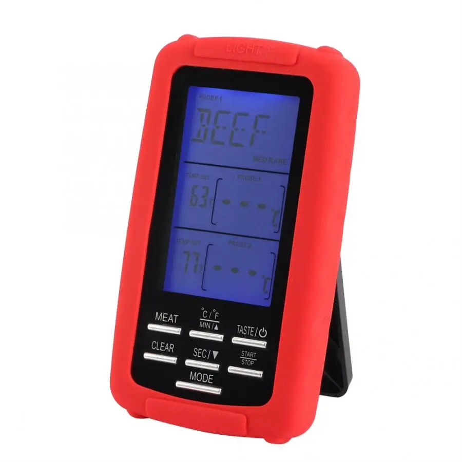 Двухканальный дистанционный термометр для барбекю зонд цифровой приготовления