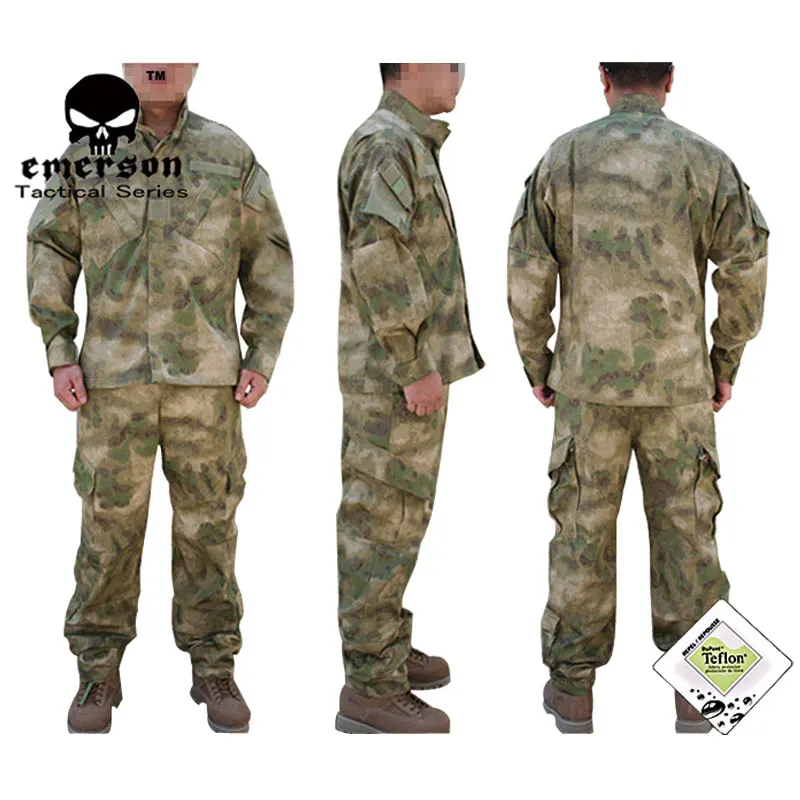 Новинка Emersongear! Военный охотничий боевой костюм BDU A TACS/FG пальто + брюки EM6923|coats