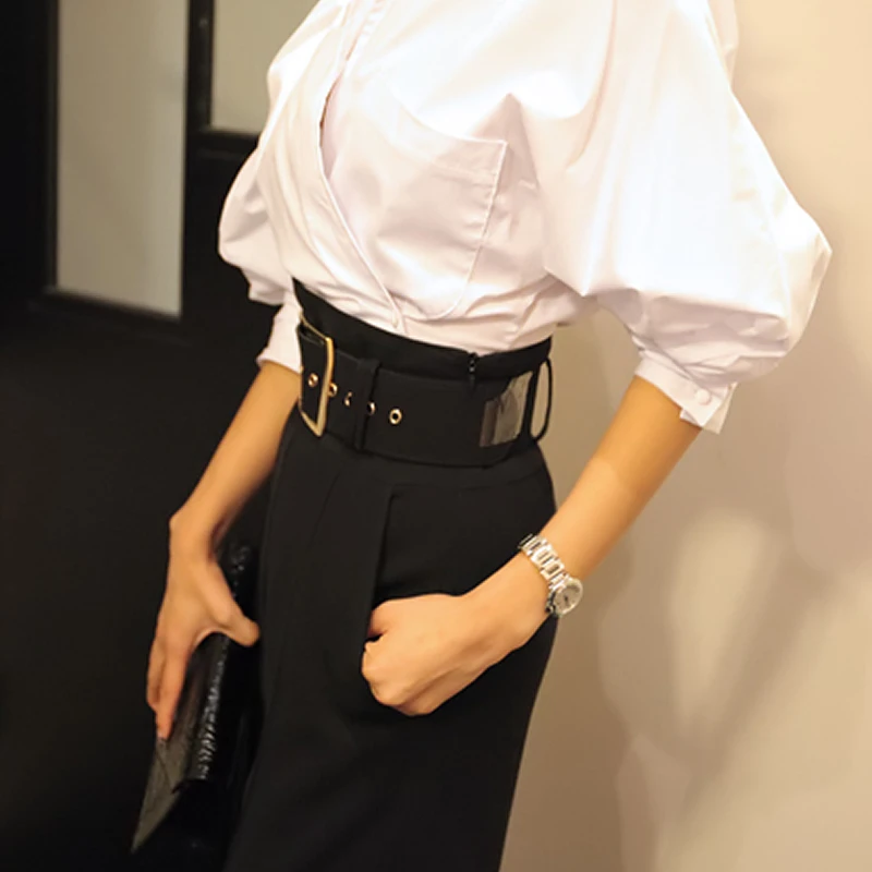 Профессиональные Костюмные брюки весна осень 2020 модные темпераментные с высокой