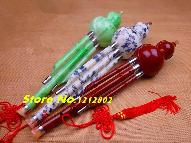 Китайский кукурбит флейта гулусса тыква из смолы с имитацией ключа красного