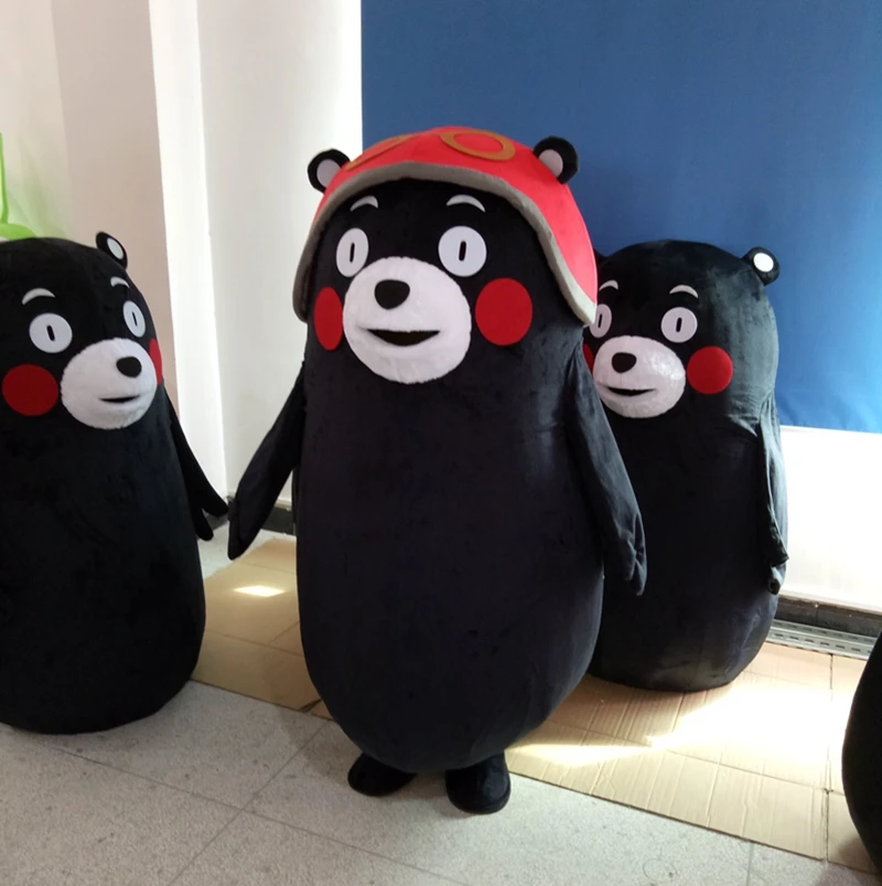 2 Стиль талисмана под названием Kumamon бурый медведь костюм для взрослый на