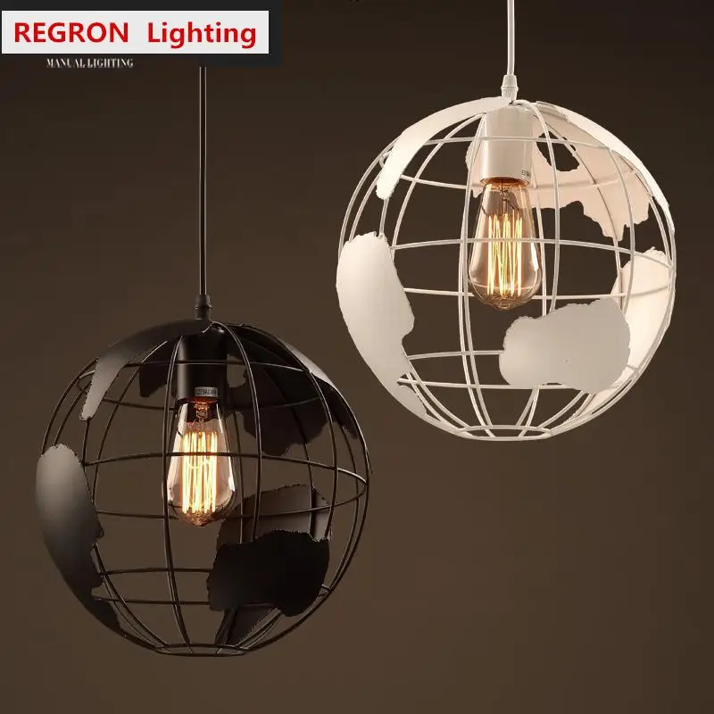 Лабораторный кулон с картой мира в европейском стиле освещение бар искусство шар