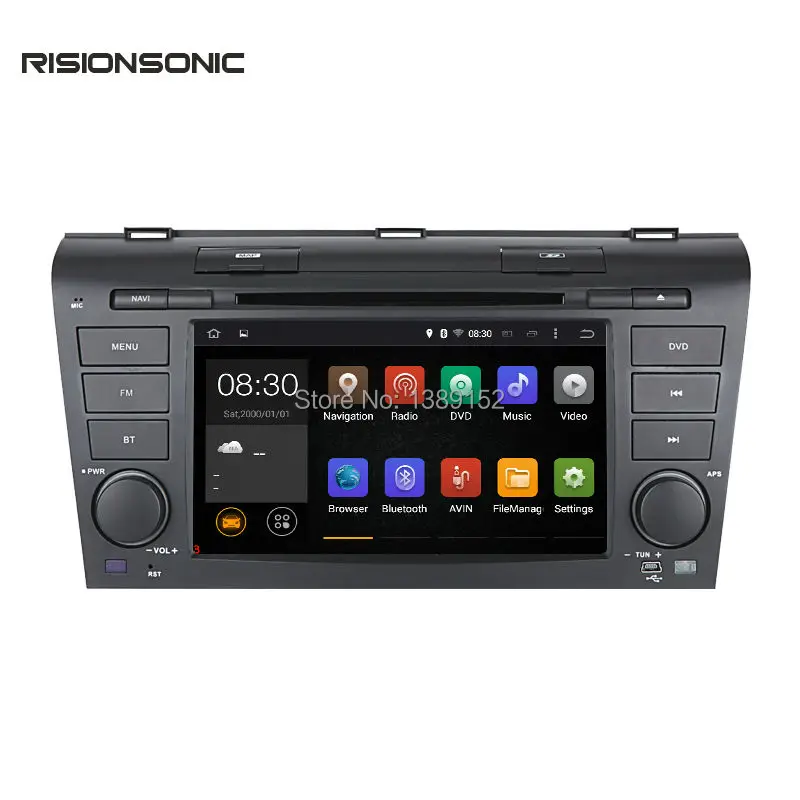 2ɽin 4 ядра Android 6.0 Встроенная память 16 г 1024*600 для Mazda 3 2004 2005 2006 2007 2008 2009 автомобилей