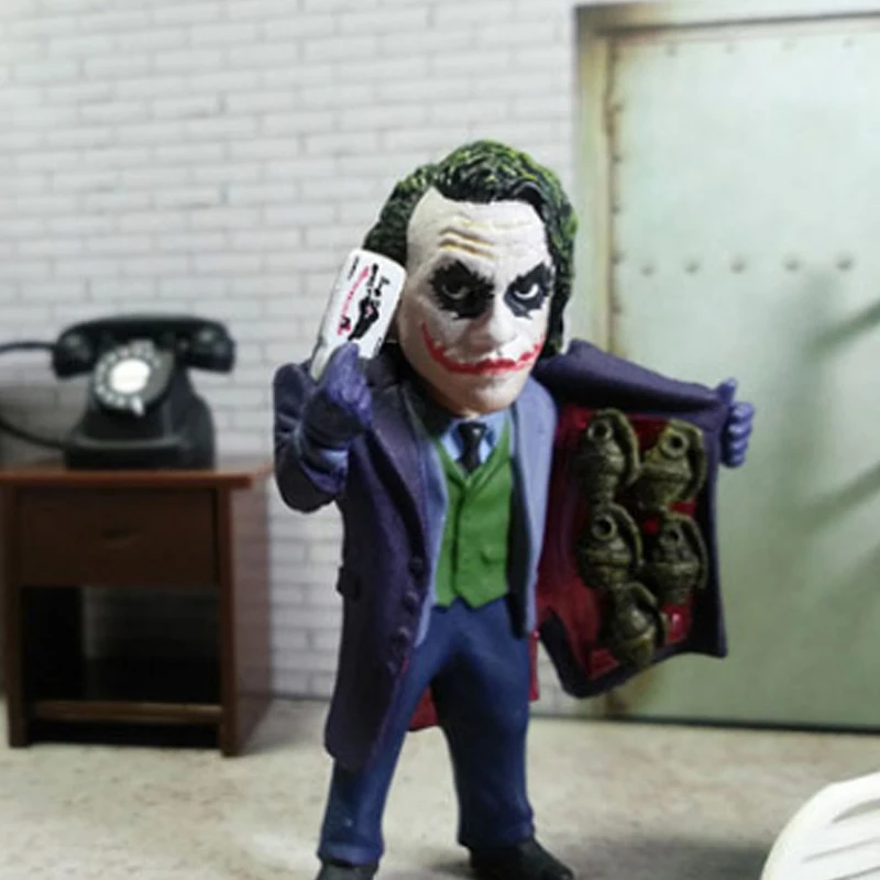 Пластиковые ПВХ Бэтмен клоун Q издание куклы модель украшения дома подлинный