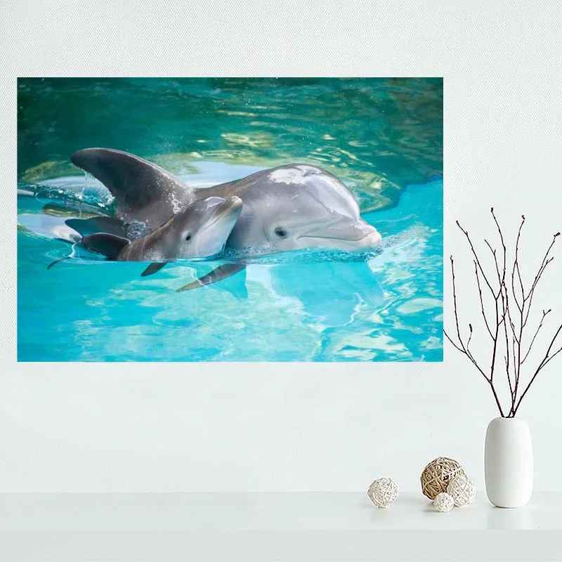 

Современная абстрактная картина Животные Детские плакаты, постеры для Гостиная Wall Art Холст ткань плакат украшения стены искусства без рамы