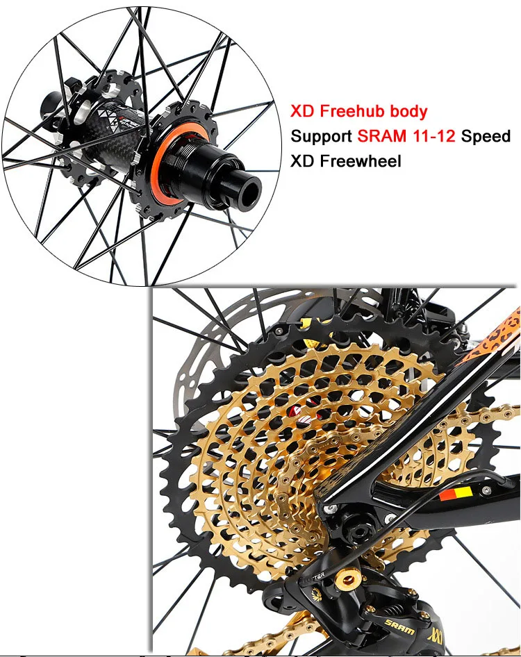 MTB 29 колесная M920-XD29 XC внедорожный горный велосипед через ось колеса 29er диски 28 отверстий карбоновая ступица 4 подшипника гоночный цикл