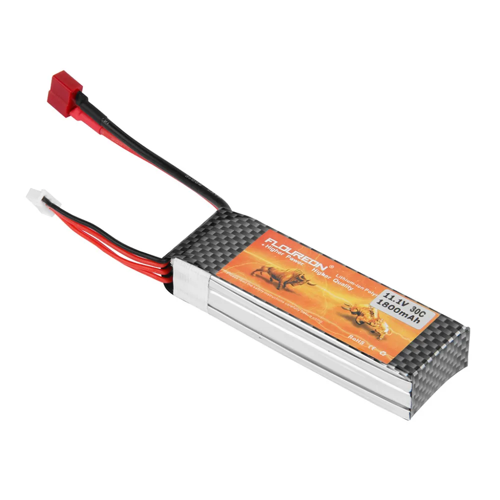 FLOUREON 3S 11 1 V 1800mAh 30C Lipo батарея Deans T вилка для RC вертолета самолета игрушки|plug