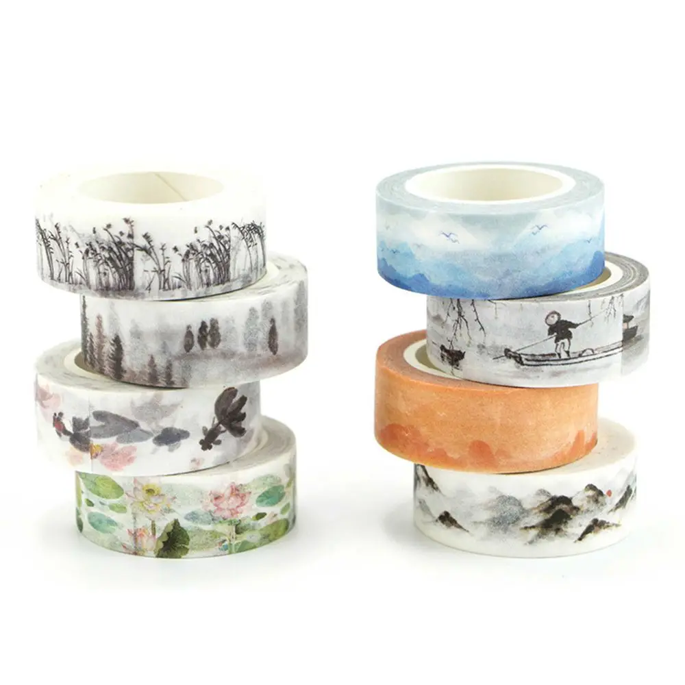 Милая старинная фонтанная декоративная клейкая лента для скрапбукинга