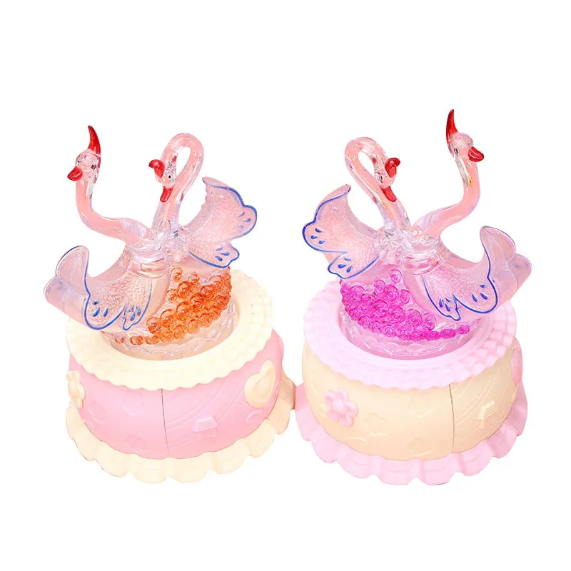 Музыкальная шкатулка Swan с ночным светильник акриловая рукояткой для гитары