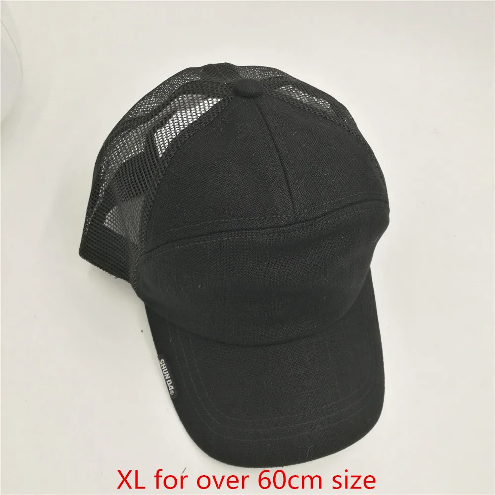 Бейсболка из льняной ткани размер XXL 65/64 см|baseball cap|mesh baseball captrucker hat |
