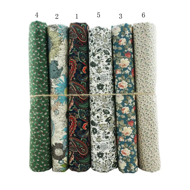 YY DIY рекомендуется 50x144 см 6 зеленых цветов на выбор хлопчатобумажная ткань с