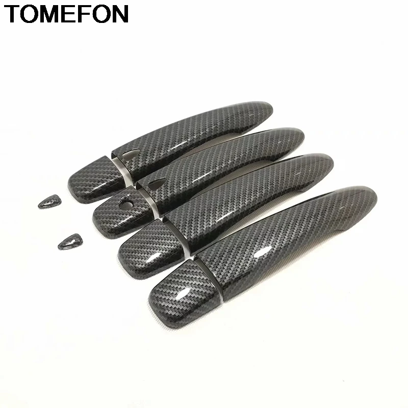 

Catch Cap формовочные Планки для Nissan Qashqai J11 2014 2015 2016 ABS углеродное волокно дверная ручка крышка с умным отверстием для ключей 10 шт