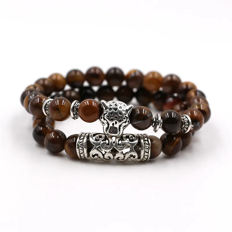 2 предмета в комплекте античные с серебристым покрытием головы леопарда Шарм