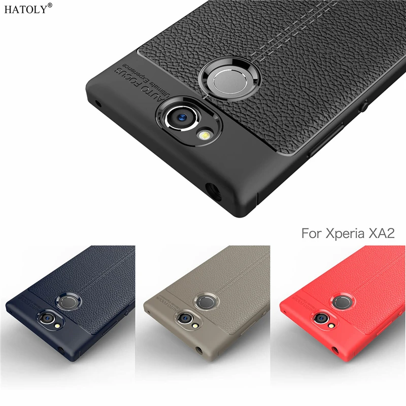 Чехол HATOLY для Sony Xperia XA2 грязестойкая Мягкая силиконовая задняя крышка из ТПУ с