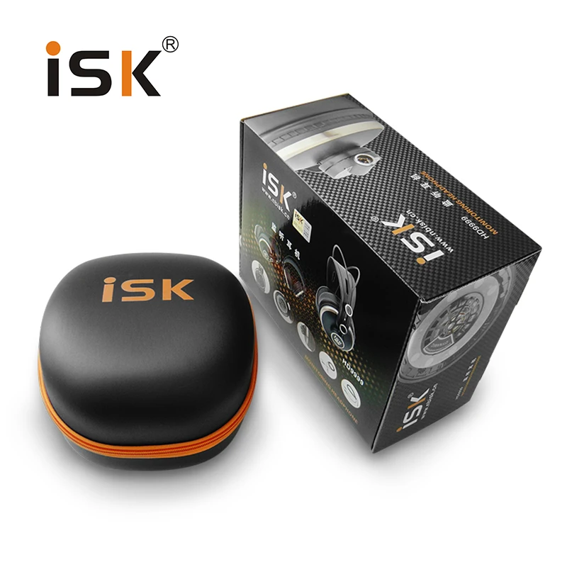 

Luxurious Comfortable ISK HD9999 Fully enclosed Monitor Headset earphone for DJ/audio mixing/recording studio monitoring