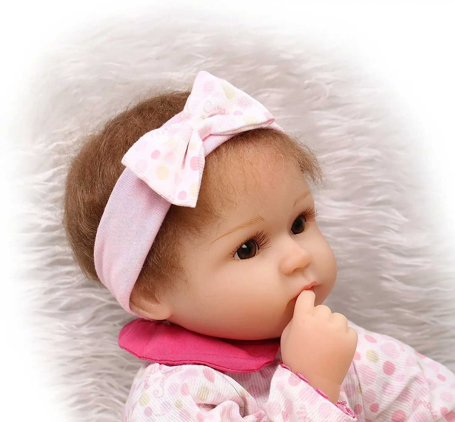 Reborn Baby Doll Винилсиликоновых Младенцы 18 дюймов 45 см Кукла Новорожденного Реальная