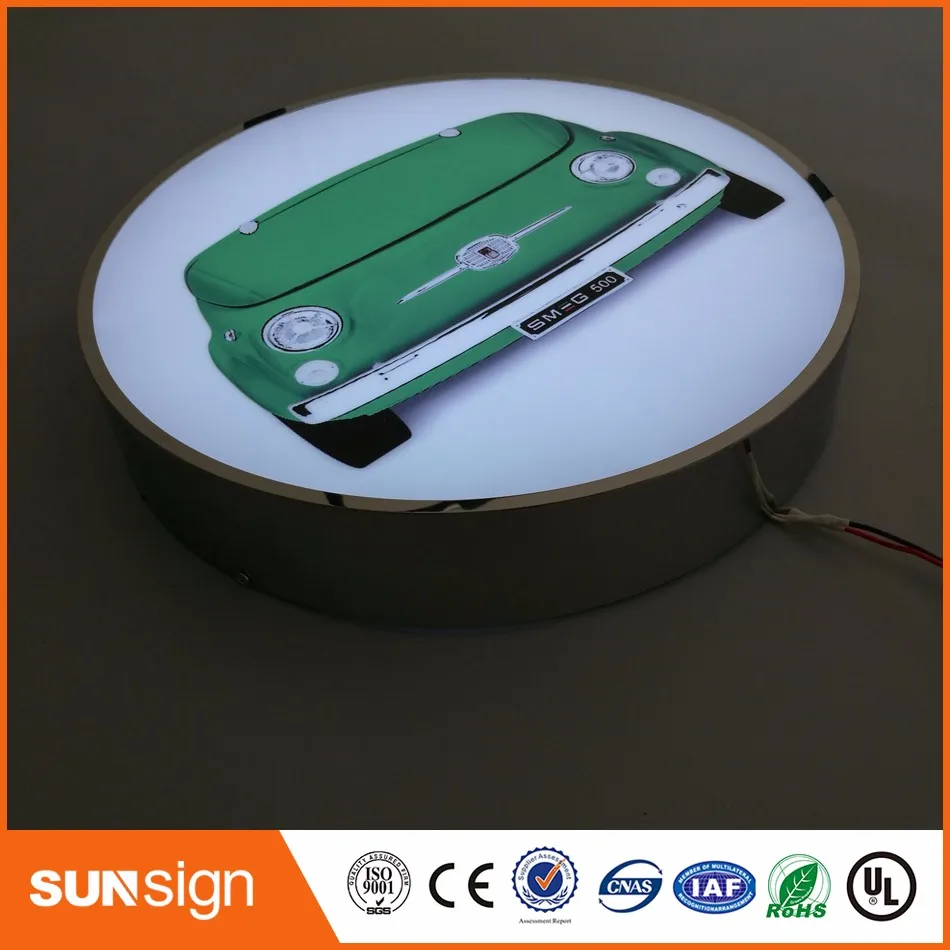 3D акриловый рекламный светодиодный подсвеченные буквы светильник ящик витрина