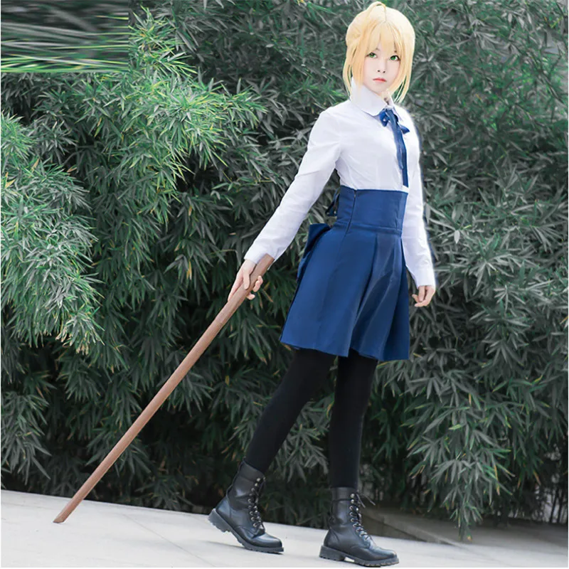 Костюм для косплея с короткой юбкой жди Night Saber Arturia Pendragon |