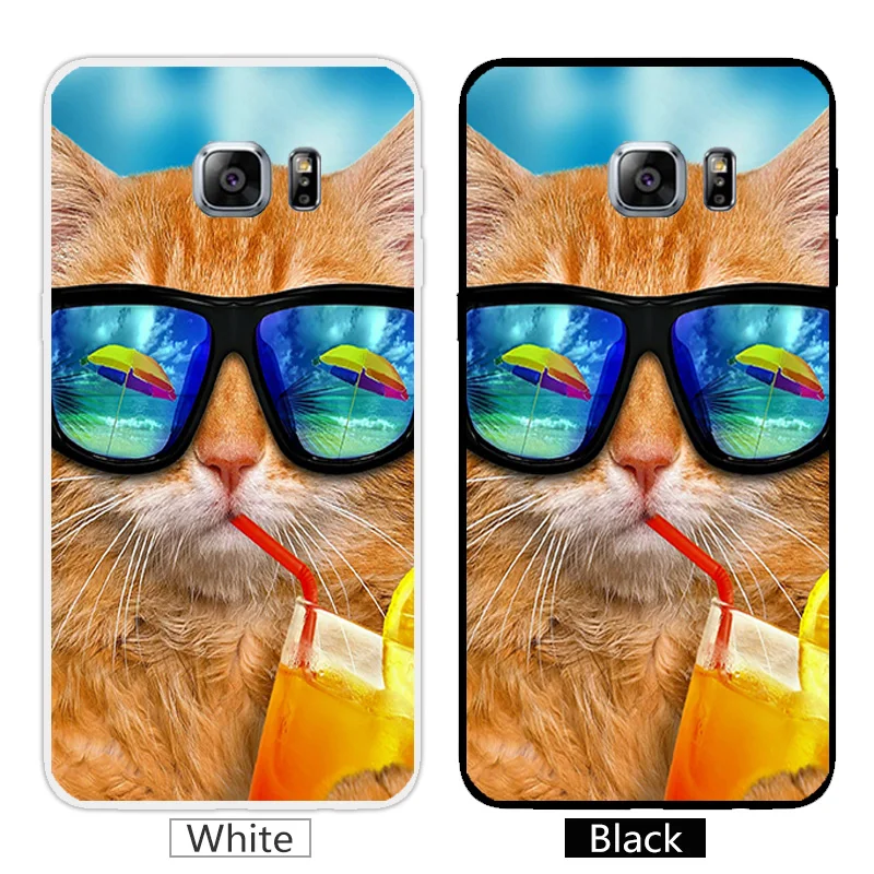 Силиконовый чехол для Samsung Galaxy S6 Edge Plus силиконовый Tpu Scen чехлы телефонов +