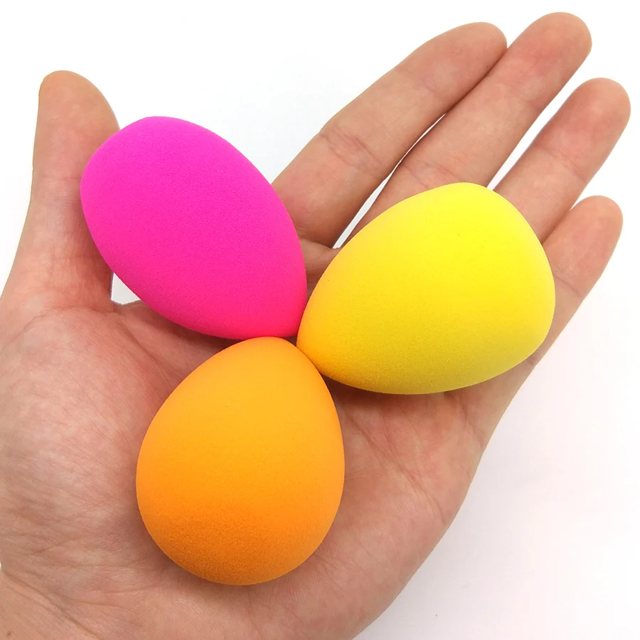 3 шт. мини Красота Косметические Puff макияж губка Фонд лица яйцо пуховкой