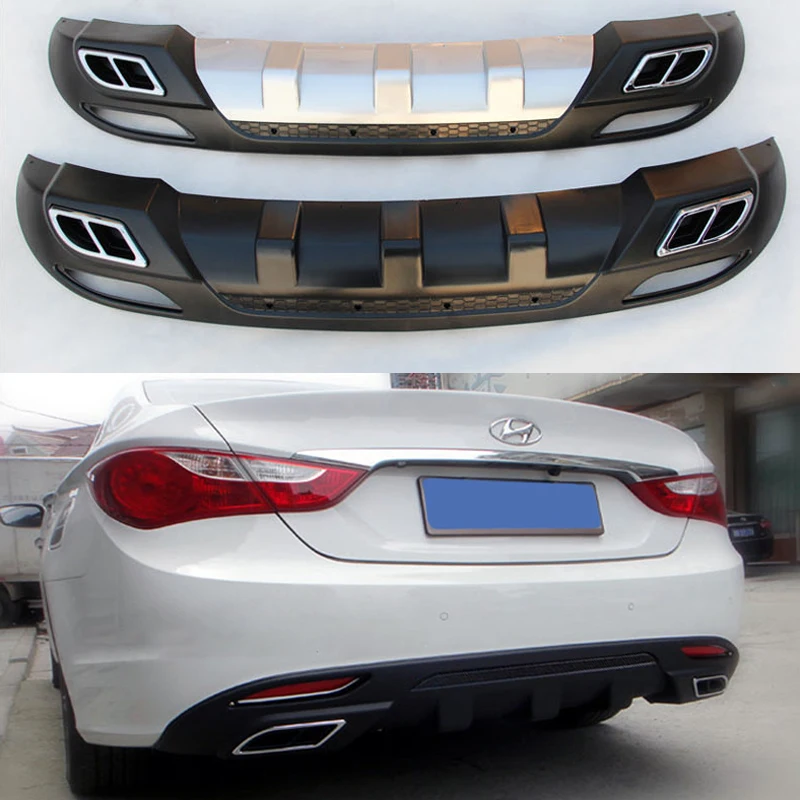 Подходит для Hyundai SONATA 2011 2013 диффузор заднего бампера протектор губ нескользящая