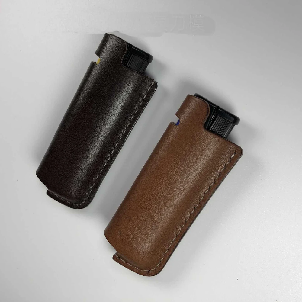 Сделай Сам Кожа ремесло огонь Зажигалка сумка высечки Нож Плесень ручной